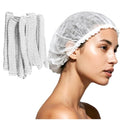 Disposable Bouffant Caps, 21inches Hair Net, Elastic Dust Cap for Food Service, Sleeping Head Cover