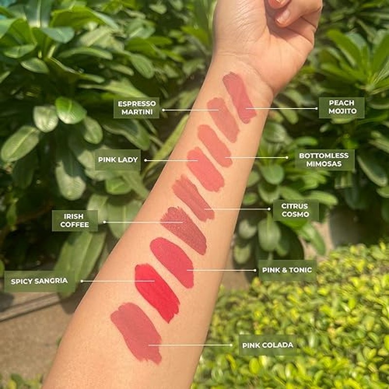 Love Earth Liquid Mousse Lipstick - Matte Finish | Lightweight, Non-Sticky, Non-Drying,Transferproof, Waterproof | Lasts Up To 12 Hours With Vitamin E And Jojoba Oil - (6 ml (Pack Of 1) Pink Colada)