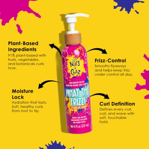 Kids Curl Styling Gel Cream - Frizz Control & Defined Curls - 8 Fl Oz - Variation of THIS listing