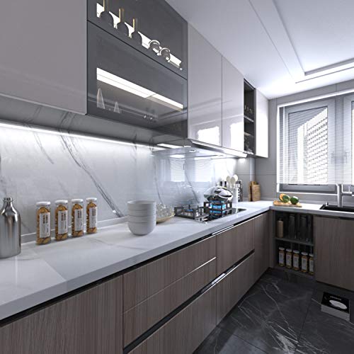 White Marble Wallpaper Countertop Peel & Stick 31.5x354in – BAYYA, 31.5"x354" (Large White Granite)