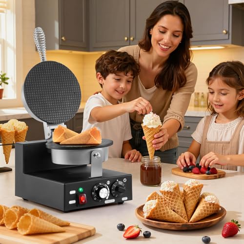 Commercial Ice Cream Waffle Cone Maker - High-Performance Electric Machine