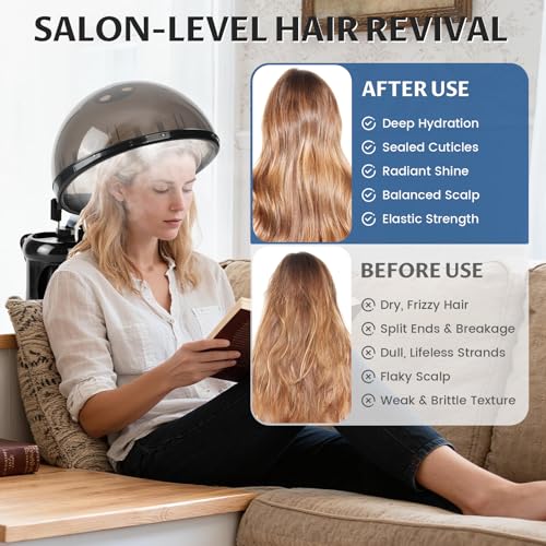 Lailelaodi 2-in-1 Hair and Face Steamer with Aromatherapy - Portable Tabletop Personal Care