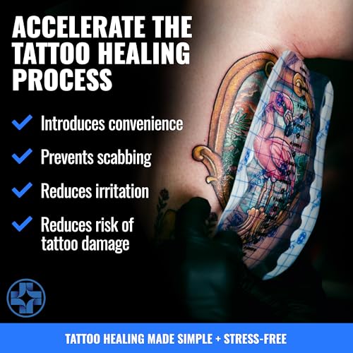 Saniderm Flex Tattoo Bandage Personal Pack 10.2 in x 2 yd Waterproof, Sterile, Latex-Free
