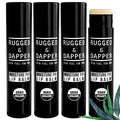 Men's Organic Lip Balm Set - Hydrating, Natural, Non-Greasy Chapstick - 4 Pack