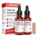 Treatonic Ingrown Toenail Treatment Drops - Repair Drops 2 Pack with Silicone Toe Caps