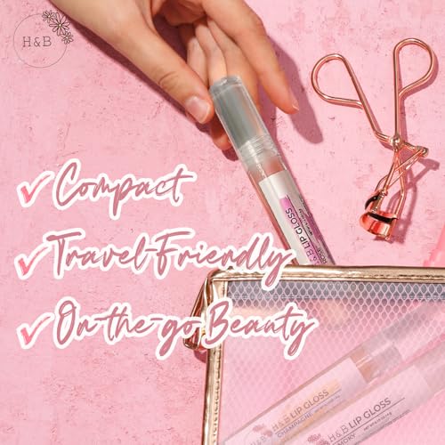 Nicole + Brizee H&B Hydrating Lip Gloss Set - Moisturizing, Long-Lasting Shimmer & Shine for Soft & Smooth Lips ? Compact, Travel-Size, Lightweight Lip Gloss for Women - (3 Pack, 4g)