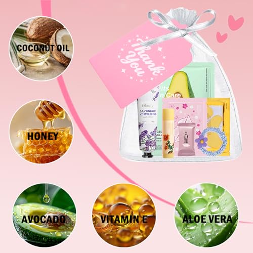 Spa Party Gift Set for Girls and Women - Set A, 90 Pieces Pink-Themed Skincare & Accessories