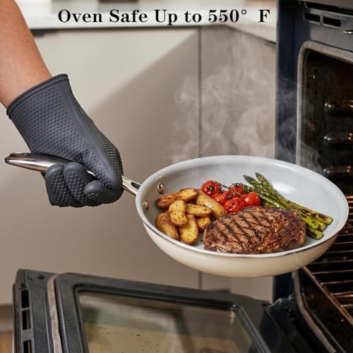 Cookware Ceramic Nonstick Frying Pans: 3Pieces Non Stick Skillet 8