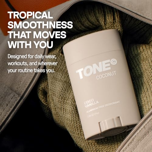 Coconut Vanilla Aluminum Free Deodorant Stick - 48-Hour Odor Protection, Paraben-Free, Dermatologist Tested, 2.65 oz - Pack of 4