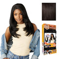Sensationnel Kinkyedges 20-Inch Synthetic Wig Dark Brown - Blow Out, Curly Style