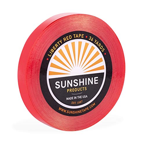 Sunshine Tape Liberty Red Liner Wig Adhesive Tape Roll 3/4" x 36 YDS - Hair System & Toupee