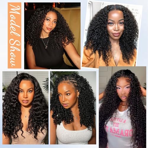 Black Burmese Curly 16 Inch HD Lace Frontal Human Hair 13x6 Pre-Plucked with Baby Hair