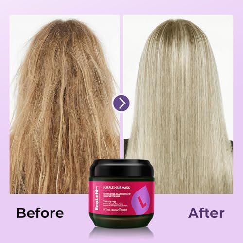 Purple Hair Mask Deep Repair for Blonde & Silver Hair - 18.6 oz Sulfate-Free