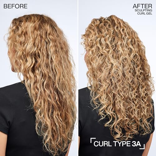 Curl Defining Hair Gel for Curly & Coily Hair, Strong Hold, Silicone-Free