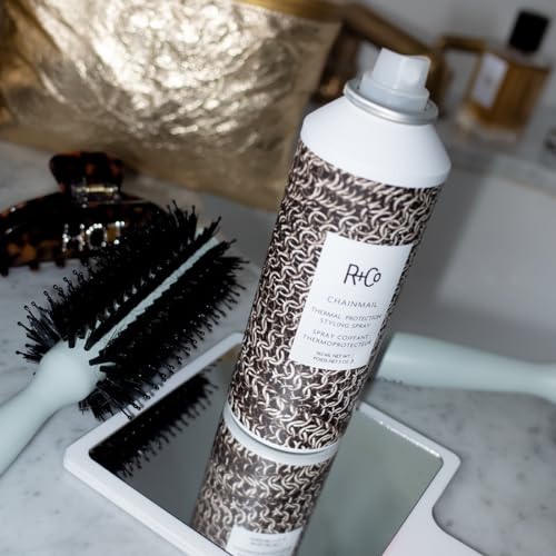 R+Co CHAINMAIL Thermal Protection Spray ? Heat Protectant for Hair, Strengthens & Smooths, All Hair Types