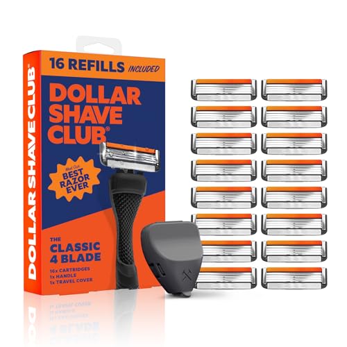 Bulk Razor Refills with Handle & Cover - Compatible Shaving Set