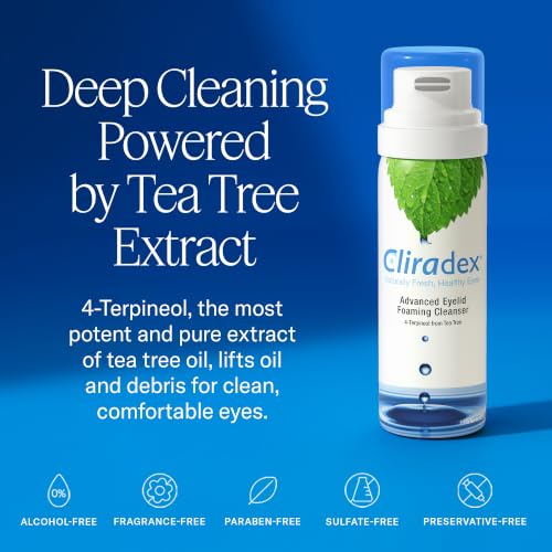 Foaming Eyelid Cleanser with 4-Terpineol Tea Tree Oil - 1.5 Fl Oz - Pack of 1