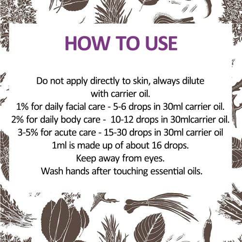 d?ve herbes Parsley Seed Essential Oil (Petroselinum crispum) with Glass Dropper | Pure | Non-Sticky | Non-Greasy | Lightweight | Men & Women | All Skin Types | Steam Distilled 100ml (3.38 oz)