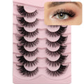 JIMIRE Wispy Lash Clusters Fairy Eyelash Clusters with Spikes 8-20MM LC Curl Cat Eye Cluster Eyelash Extensions with Bottom Lashes Clusters DIY Fox Eye Individual Lashes at Home 116Pcs Pack