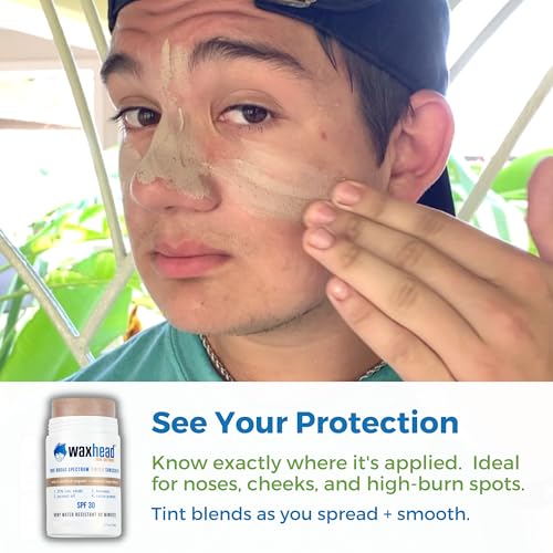 Waxhead Tinted Sunscreen For Face, Zinc Oxide, SPF Lip Balm SPF, Lip Sunscreen For Lips