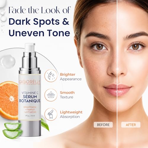 Vitamin C Face Serum with Hyaluronic Acid & Ferulic Acid - Brightening & Dark Spot Corrector - 1 fl oz