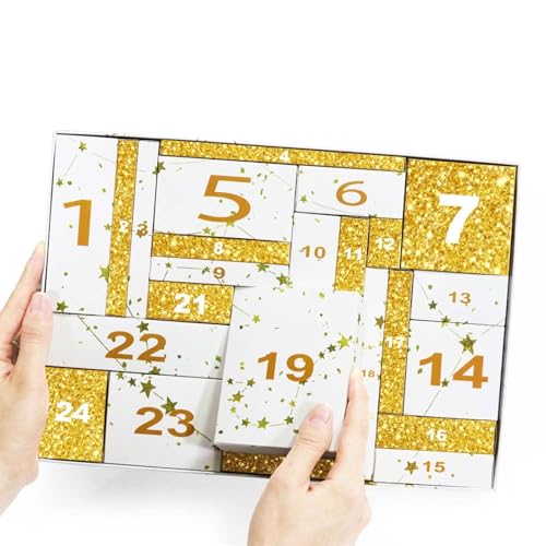 Makeup Advent Calendar 2025 for Teens Girls, Christmas Countdown Calendar Surprise Makeup Gift Kit, Include Eyeshadow, Lip Gloss, Blush, Concealer, Mascara