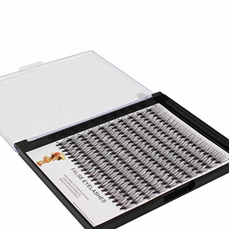 Bodermincer 200pcs/Pack C Curl 20 Root Thickness 0.07mm Professional Makeup Individual Lash Cluster Black Individual Cluster Eye Lashes Grafting Fake False Eyelashes Lash Clsuter Wispy (8mm)