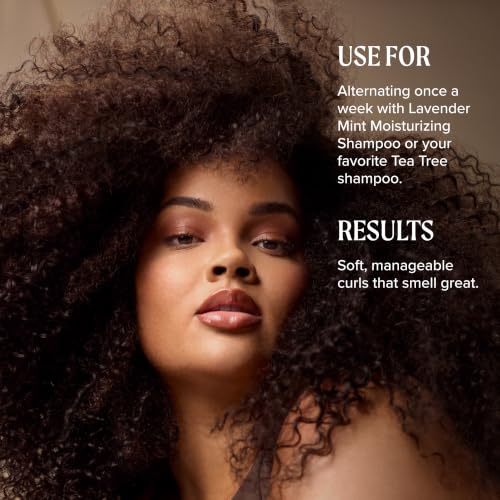 Tea Tree Lavender Mint Cowash 16.9 Fl Oz — Hydrating Cleansing Conditioner for Coarse Curly Dry Hair