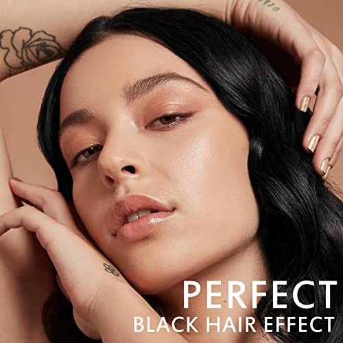 3 in 1 Semi-Permanent Black Hair Dye Shampoo - 13.5 Fl Oz Grey Coverage