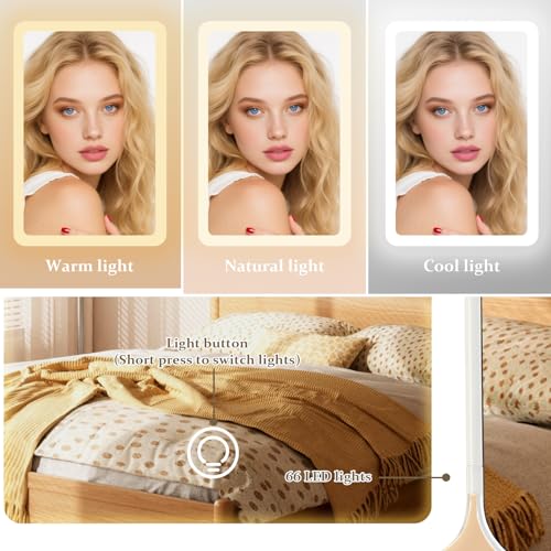 Impressions Vanity Hello Kitty Pretty Petals LED Compact Mirror with Artwork, Travel Makeup Mirror with 3X Magnified Top Mirror, Soft Touch Sensor Button, and Adjustable Brightness Makeup Mirror
