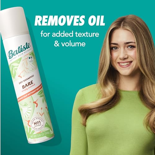 Batiste Dry Shampoo Bare Fragrance 3.81 Oz 3-Pack - Oil Absorbing Hair Refresh