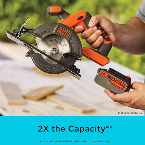 20V MAX 4Ah Lithium-Ion Battery for Cordless Power Tools - Black+Decker