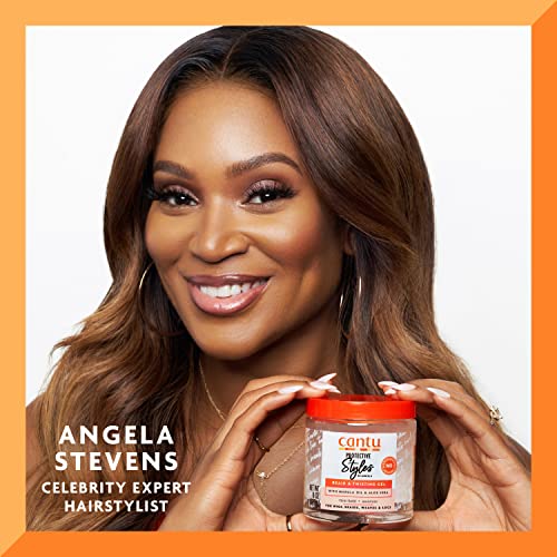 Cantu Protective Styles by Angela Braiding & Twisting Gel with Marula Oil & Aloe Vera, 8 Ounce