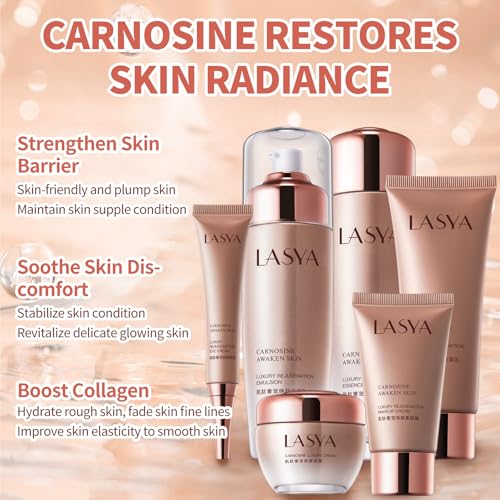 Revitalizing Skin Care Set, 6Pcs Anti Aging Face Care Sets for Women, Firming Skin, Shrink Pores, Smooth Wrinkles, Hydrating Skin Care Set