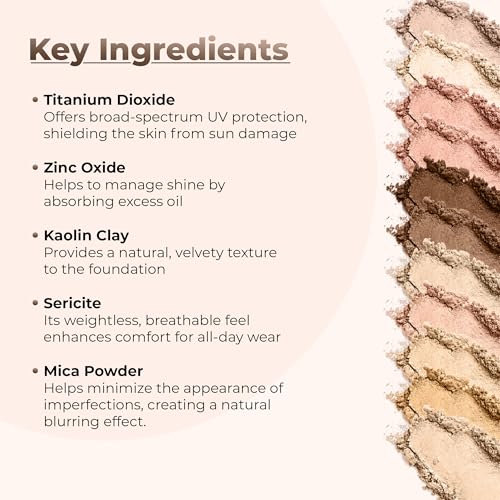 PINK BISQUE FOUNDATION (30g Full Size Sifter Jar) ? Matte Mineral Foundation ? Buildable Loose Powder Makeup for Soft Natural Coverage ? Sweet Face Minerals SPF 30