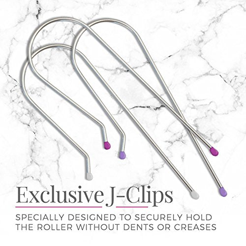 Pink Ionic Conditioning Hair Curlers Set - 20 Velvety Rollers, Long-Lasting Style