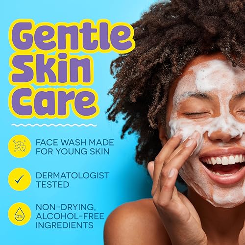 BeYOUtiful Cleansing Face Wash, Easter Gifts for Kids, Gentle Acne Face Wash, Preppy Skin Care for Teen Girls and Boys, Kids Facial Cleanser Ages 8-17, 5 fl oz, Easter Basket Stuffers