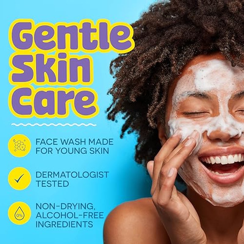 BeYOUtiful Cleansing Face Wash, Easter Gifts for Kids, Gentle Acne Face Wash, Preppy Skin Care for Teen Girls and Boys, Kids Facial Cleanser Ages 8-17, 5 fl oz, Easter Basket Stuffers