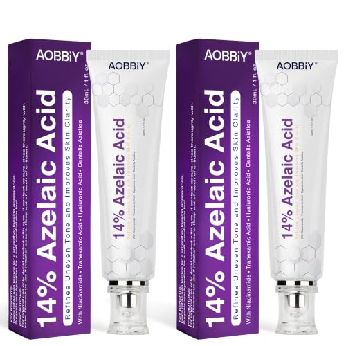 AOBBIY Azelaic Acid Cream Face Moisturizer 2oz for Smoother Skin - 2 Pack