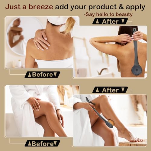 Extra Large Body Makeup Brush - Self Tanner & Lotion Applicator for Back & Body