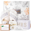 White Bridal Shower Gifts Set for Bride To Be 7Pcs Wedding Gift Box - Elegant & Practical