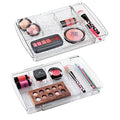 mDesign 2-Pack Expandable Clear Makeup Organizer for Bathroom & Vanity Drawers
