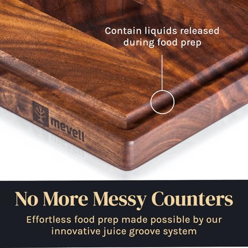 Large American Black Walnut Cutting Board - Made in USA, 17 x 11 Inches, Non-Toxic