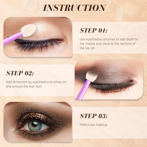 Disposable Eyeshadow Applicators 1000 Pcs Dual Sides Makeup Sponges for Eye Shadow & Beauty