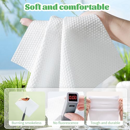 Disposable Face Towels 600 Count Biodegradable Cotton Facial Wipes for Washing & Drying - Pack of 1
