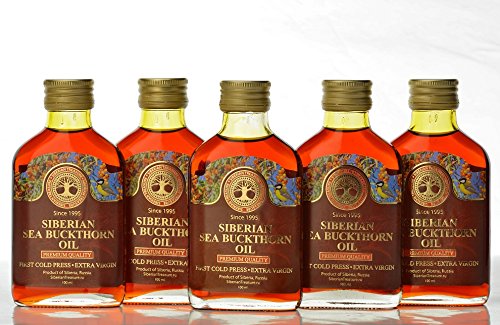 Sea Buckthorn Oil 3.38 Fl Oz Pack of 2 - Siberian Cold Pressed Natural Vitamin Oil