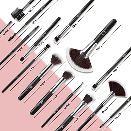 Save 20% on Makeup Brushes 32Pcs Black Makeup Brushes Set+ 32Pcs Pink Makeup Kit