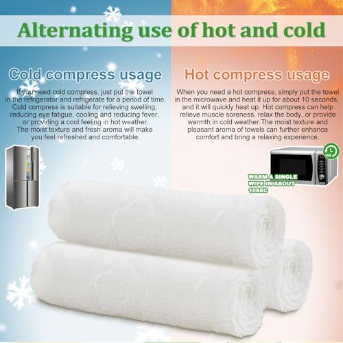 Moist Cotton Towelettes Bulk Pack 240 Individually Wrapped Scented Towels - Lavender, Green Tea, Lemon, Cucumber