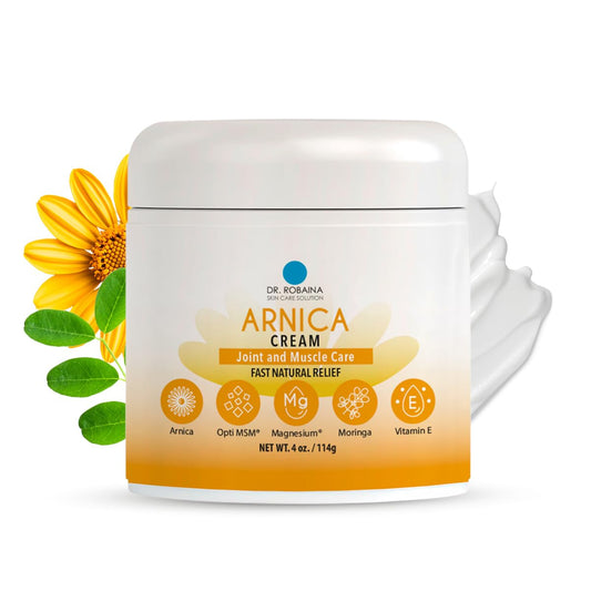 Dr. Robaina Arnica Bruise Cream 4 oz – Concentrated Arnica & Vitamin K Moisturizer for Skin That Looks More Even After Bumps & Cosmetic Touch-Ups – Fast-Absorbing, Non-Greasy, Made in USA