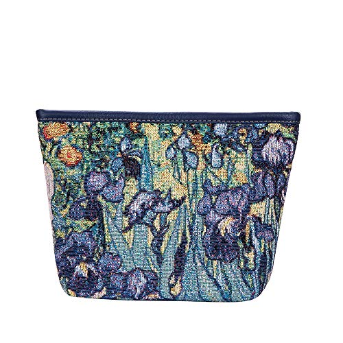 Vincent van Gogh Iris Makeup Bag - Canvas Women Bag with Artistic Pattern - Make Up Bag